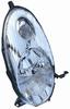 FARO SX H4 PRED REG ELETT NISSAN MICRA 01/03>09/07 PARAB CROM
